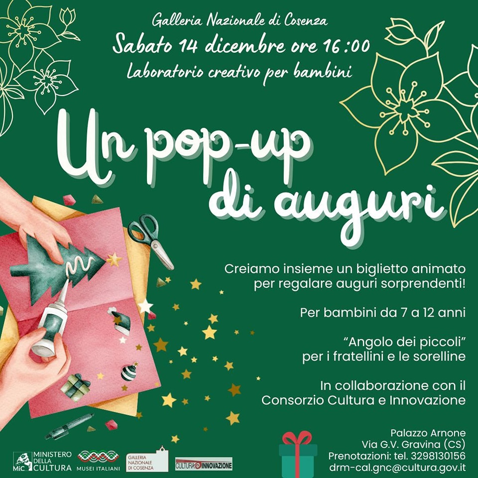 Galleria nazionale di Cosenza  "Un pop-up di auguri"